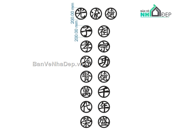 mẫu cắt cnc,mẫu chữ cắt cnc,mẫu cnc chữ,chữ hán cnc