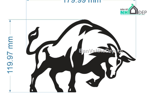 con trâu,mẫu cnc logo,mẫu logo cnc,logo cnc