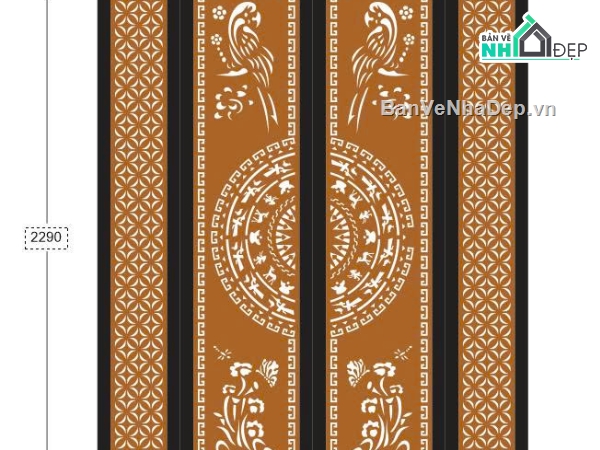 cổng 4 cánh cnc,file cnc cổng 4 cánh,mẫu cổng 4 cánh