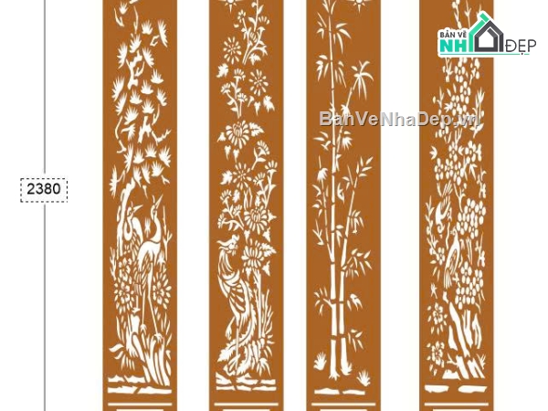 mẫu cổng 4 cánh,cổng dxf,cổng trang trí