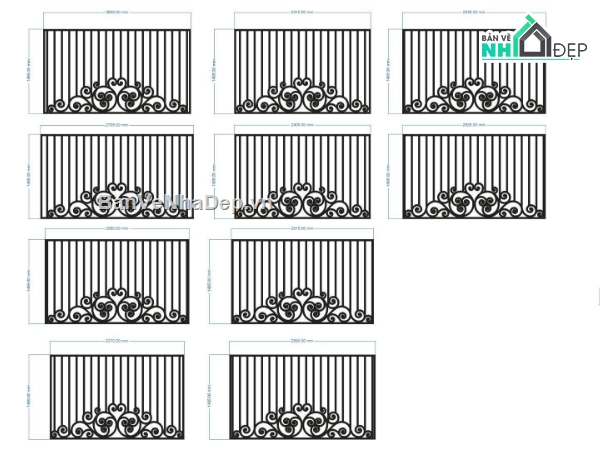 mẫu hàng rào,hàng rào,cnc hàng rào