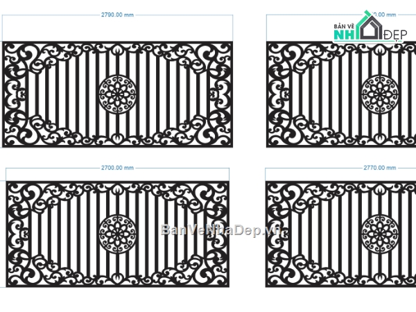 mẫu hàng rào,hàng rào,cnc hàng rào