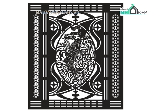 mẫu cổng,cổng cá chép,mẫu cổng 1 cánh