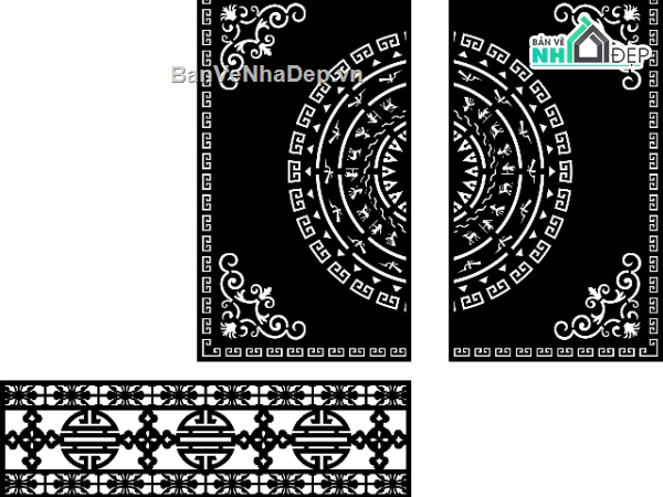 cổng 2 cánh trống đồng cnc,file cnc cổng 2 cánh trống đồng,mẫu cổng 2 cánh trống đồng