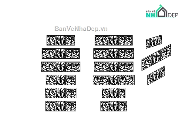 lan can cnc,mẫu lan can cnc,lan can dxf