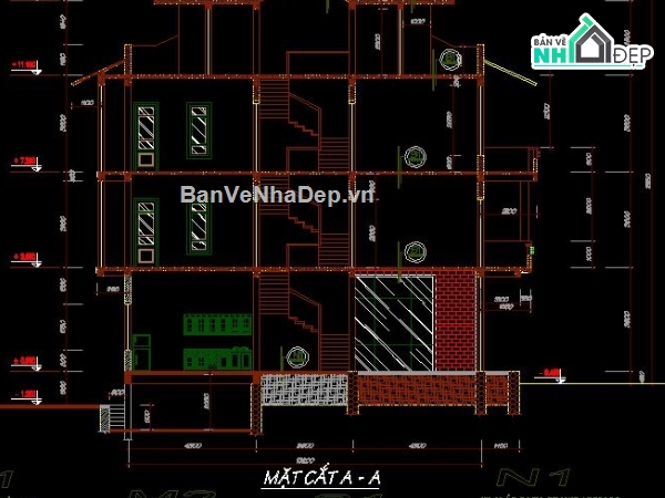 công trình nhà dân,thiết kế công trình,nhà dân 6x13.8m,mẫu nhà dân đẹp