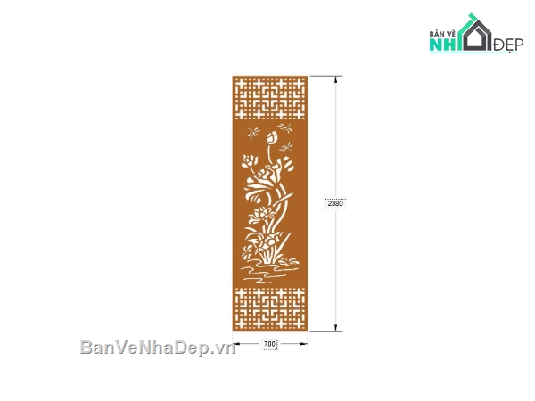vách dxf,vách sen dxf,vách hoa sen dxf