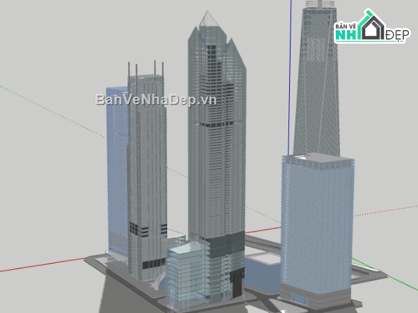 dựng trung tâm thương mại cao tầng file su,model sketchup trung tâm thương mại,file 3d su mẫu trung tâm thương mại
