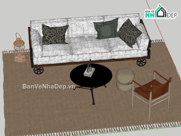sofa phòng khách,file sketchup sofa phòng khách,sofa phòng khách model su,model su sofa phòng khách