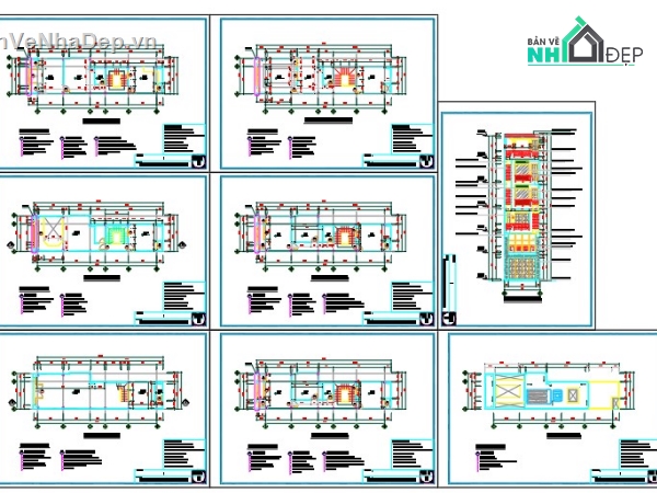 nhà 5 tầng,kiến trúc 5 tầng,nhà phố 5 tầng,bản vẽ nhà phố