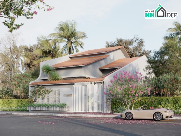 nhà vườn 1 tầng,nhà phố 1 tầng,mẫu nhà 1 tầng,nhà đẹp 1 tầng
