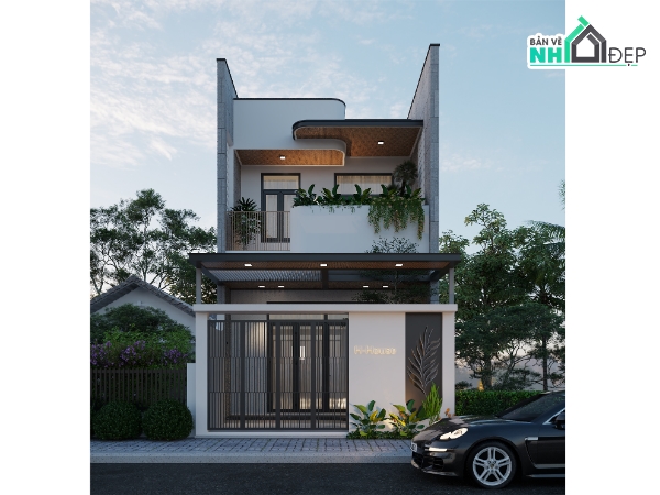 bản vẽ 2 tầng,mẫu nhà 2 tầng,nhà đẹp 2 tầng hiện đại,nhà đẹp 2 tầng