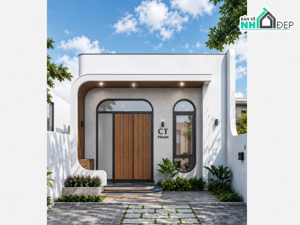 nhà cấp 4,mẫu nhà cấp 4,nhà cấp 4 sketchup,nhà đẹp 1 tầng,nhà 1 tầng hiện đại