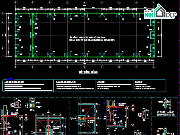 bản vẽ thiết kế gara,Xưởng sửa chữa,bản vẽ nhà xưởng,thiết kế nhà xưởng,kết cấu nhà xưởng