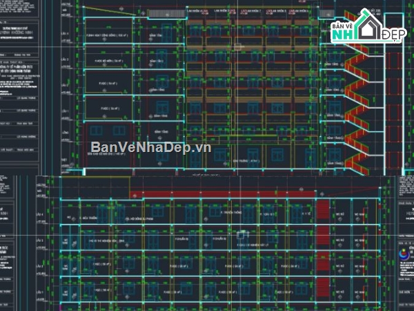 bản vẽ trường học 5 tầng,trường học file cad,file cad trường học