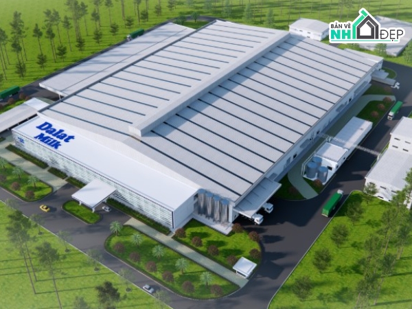 bản vẽ nhà máy,bản vẽ nhà máy chế biến,bản vẽ xưởng chế biến,bản vẽ nhà máy sữa