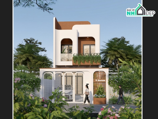 nhà phố 2 tầng,mẫu nhà phố 2 tầng,file cad nhà phố,kiến trúc nhà phố 2 tầng,bản vẽ nhà phố 2 tầng