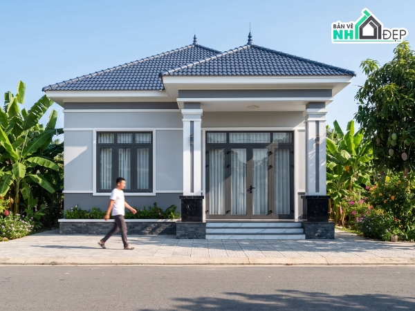 1 tầng,nhà 1 tầng mái nhật,nhà cấp 4 mái nhật,nhà mái nhật,nhà cấp 4