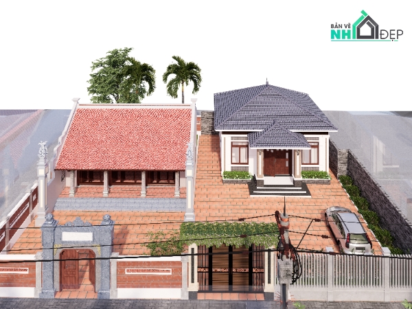 Bản vẽ thiết kế nhà,bản vẽ thiết kế nhà thờ họ đẹp,nhà thờ họ đẹp 2025