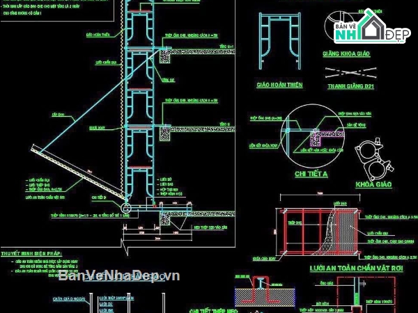 Biện Pháp Thi công trường,biện pháp thi công xây trát,bản vẽ thi công