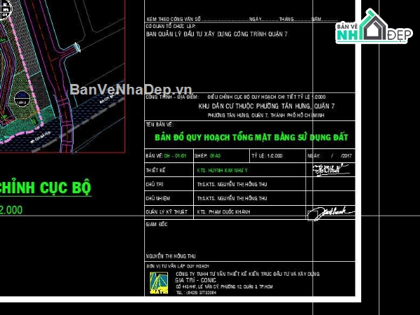 Sông Ông Lớn,QHPK 1/2000,QUận 7