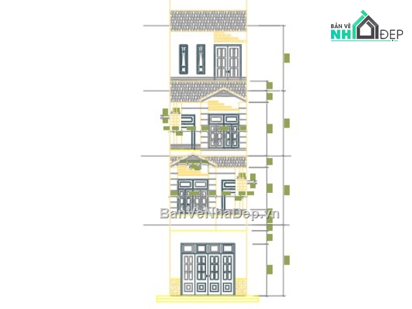 File cad,nhà 4 tầng,1 tầng,điện nhà phố,điện nhà 4 tầng,kết cấu nhà phố