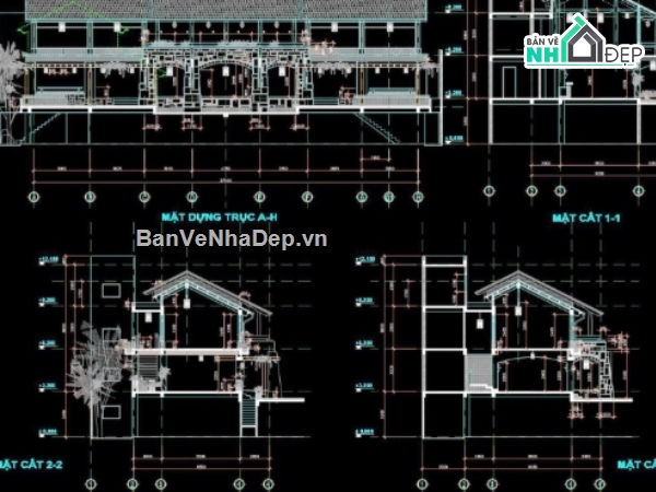 cafe NetViet,cad cafe NetViet,file cad cafe NetViet