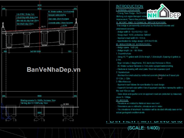 bản vẽ cầu dầm I chuẩn bộ giao thông,bản vẽ cầu dân dụng dầm I dự ứng lực,bản vẽ cầu đường quốc lộ dầm I