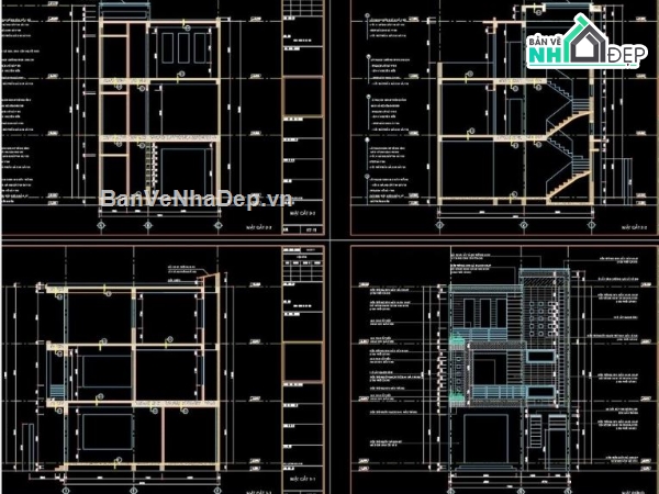 nhà phố 3 tầng,thiết kế nhà phố,hồ sơ thiết kế nhà