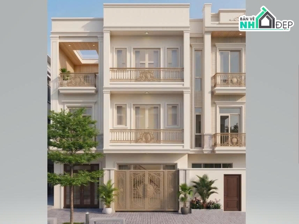 Hồ sơ thiết kế,Bản vẽ thiết kế,Nhà phố 3 tầng hiện đại,Nhà phố hiện đại,Nhà phố 3 tầng,Nhà phố 3 tầng 5x16m