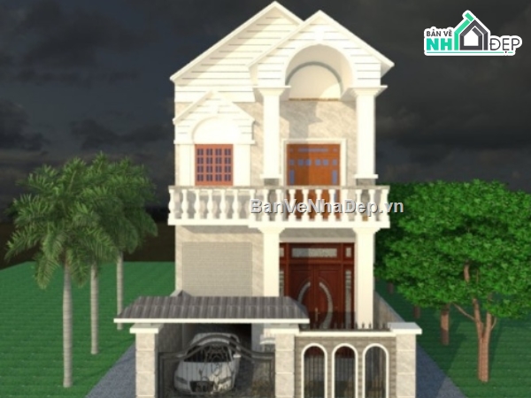 thiết kế nhà 2 tầng,nhà phố 2 tầng cad,cad nhà phố 2 tầng