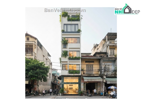 Nhà phố 6 tầng hiện đại,Nhà phố hiện đại,Nhà phố 6 tầng,bản vẽ nhà phố 6 tầng,nhà phố 6 tầng cad