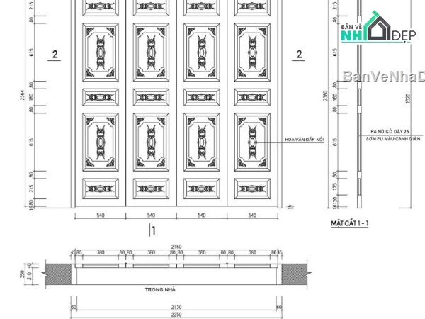 nhà thờ họ 5 gian,file cad nhà thờ họ 5 gian,nhà thờ họ 5 gina file cad