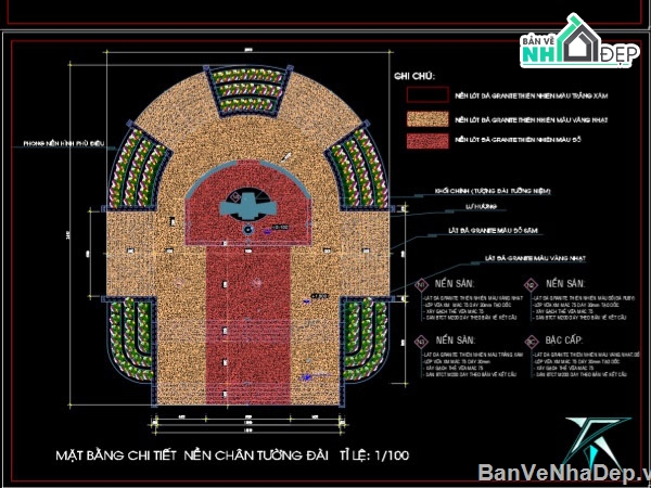 hồ sơ thiết kế tượng đài,tượng đài,file cad tượng đài