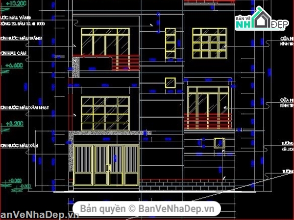 mẫu biệt thự 4 tầng,thiết kế mẫu biệt thự,file cad biệt thự 4 tầng,kiến trúc biệt thự 4 tầng