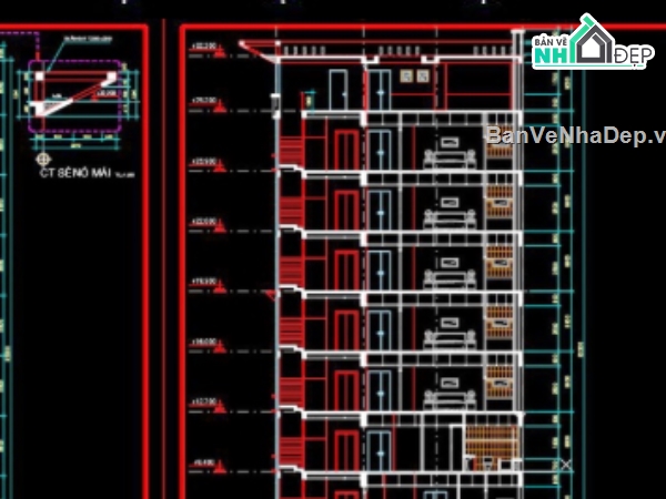 thiết kế khách sạn,file cad khách sạn,khách sạn file cad