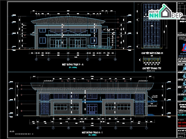 Hồ sơ thiết kế trường học,thiết kế nhà đa năng,Hồ sơ thiết kế