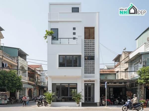 Hồ sơ thiết kế,bản vẽ thiết kế nhà kho,Nhà phố 3 tầng hiện đại,Nhà phố hiện đại,Nhà phố 3 tầng,Nhà phố 3 tầng 6mx15m