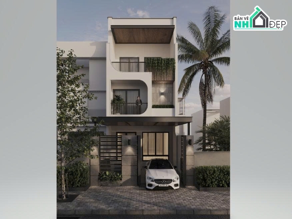 Hồ sơ thiết kế,Bản vẽ thiết kế,Nhà phố 3 tầng hiện đại,Nhà phố hiện đại,Nhà phố 3 tầng,Nhà phố 3 tầng 6mx25m