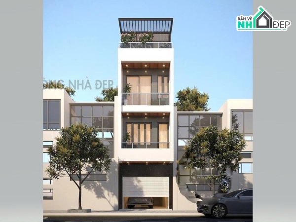 Hồ sơ thiết kế,#Bản vẽ thiết kế,Nhà phố 4 tầng hiện đại,Nhà phố hiện đại,#Nhà phố 4 tầng,#Nhà phố 4 tầng 4mx15m