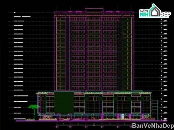 bản vẽ chung cư,kiến trúc chung cư,thiết kế kiến trúc