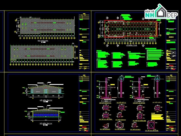 bản vẽ trại nuôi gà,hồ sơ thiết kế trang trại gà,file CAD trại gà,mặt bằng tổng thể trại gà,trang trại chăn nuôi công nghiệp