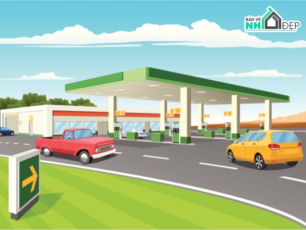 bản vẽ trạm xăng dầu,thiết kế cây xăng 35x40m,bản vẽ cây xăng,hồ sơ thiết kế trạm xăng,bản vẽ công nghệ xăng dầu,bản vẽ bồn chứa xăng dầu