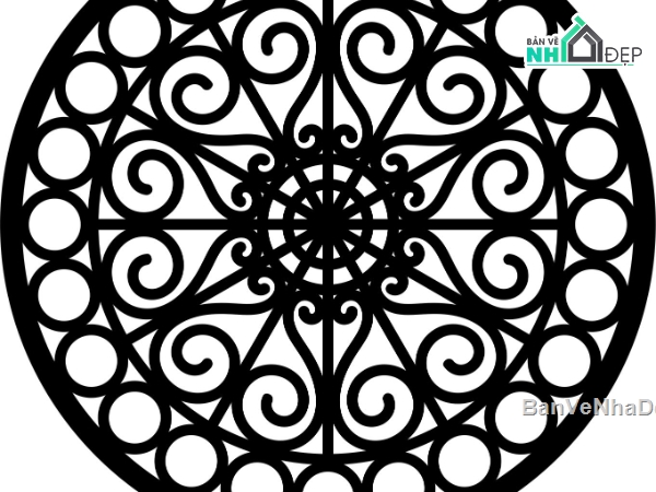 Hoa văn tròn,Hoa văn tròn cnc,Hoa văn dxf