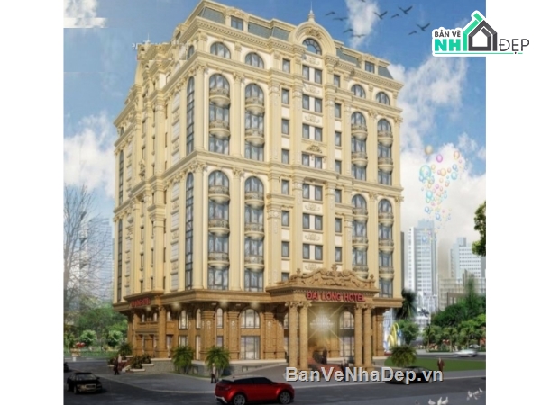 khách sạn 5 tầng,cad khách sạn 5 tầng,khách sạn 5 tầng cad