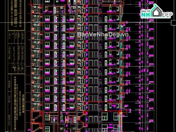 khách sạn 15 tầng,khách sạn file cad,cad khách sạn,bản vẽ khách sạn
