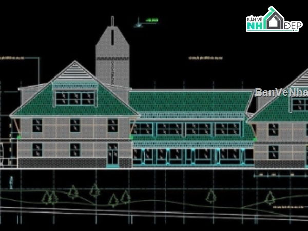 Khách sạn Blue Moon,khách sạn,file cad khách sạn
