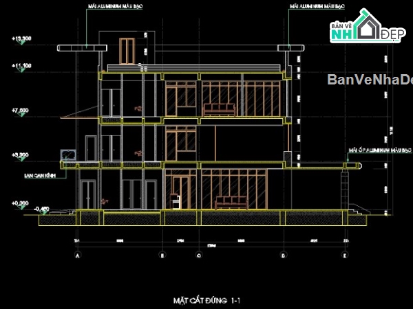 trụ sở làm việc,thiết kế trụ sở làm việc,bản vẽ thiết kế trụ sở làm việc