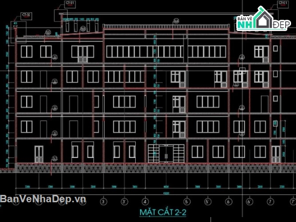 bệnh viện 5 tầng,file cad bệnh viện 5 tầng,bệnh viện 5 tầng file cad,bản vẽ bệnh viện 5 tầng