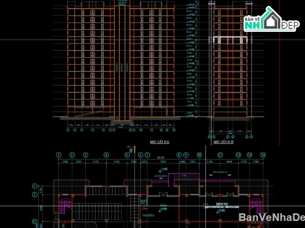 chung cư 15 tầng,bản vẽ chung cư 15 tầng,chung cư 15 tầng file cad,bản vẽ chung cư